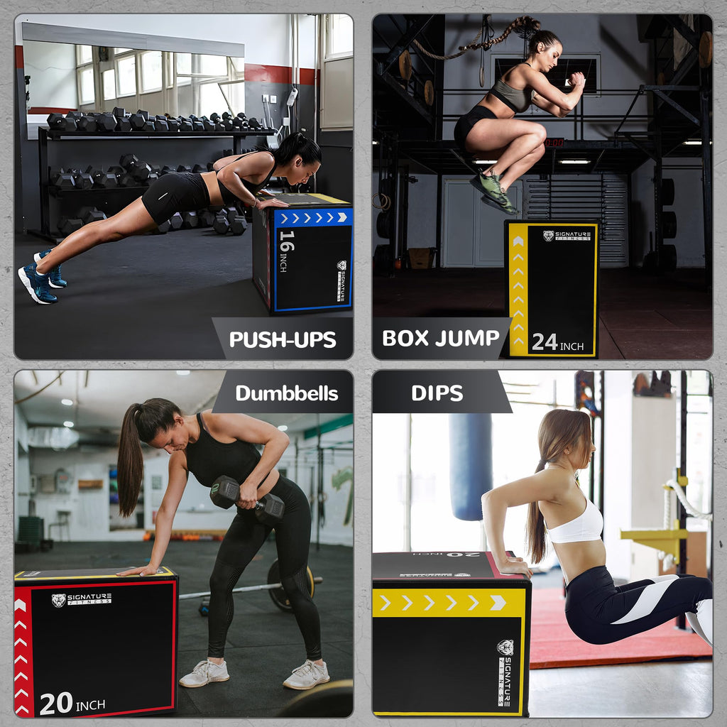 3-in-1 Plyometric Box with Anti Slip Surface O21345
