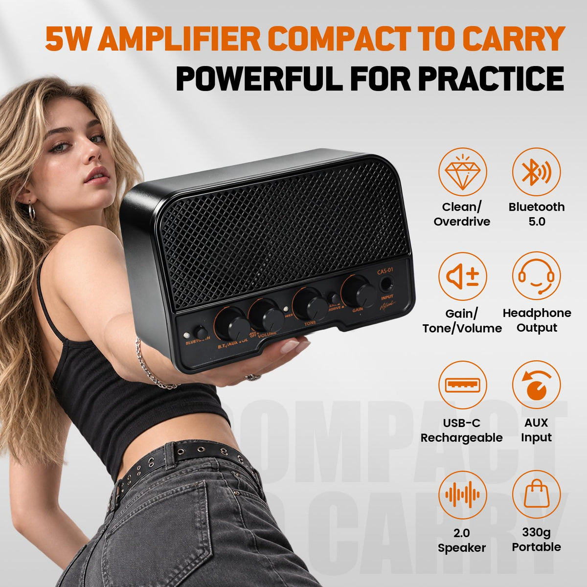 39" Beginner Electric Guitar Starter Kit with Amp Black G530
