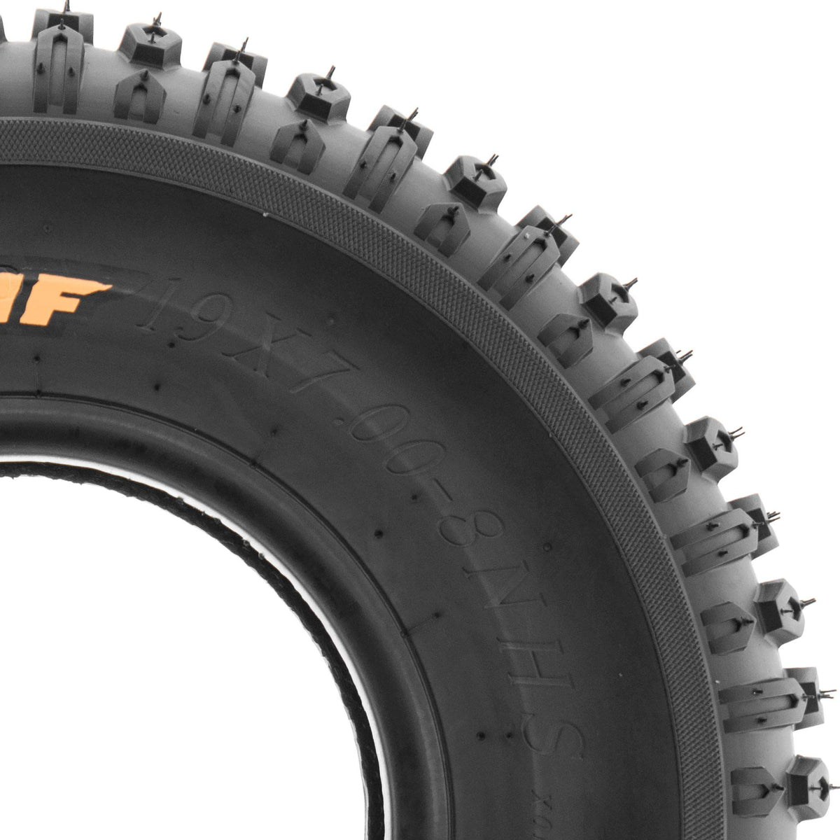 Set of 2 Off-Road Tires 19x7-8 6PR Knobby Tread N8401