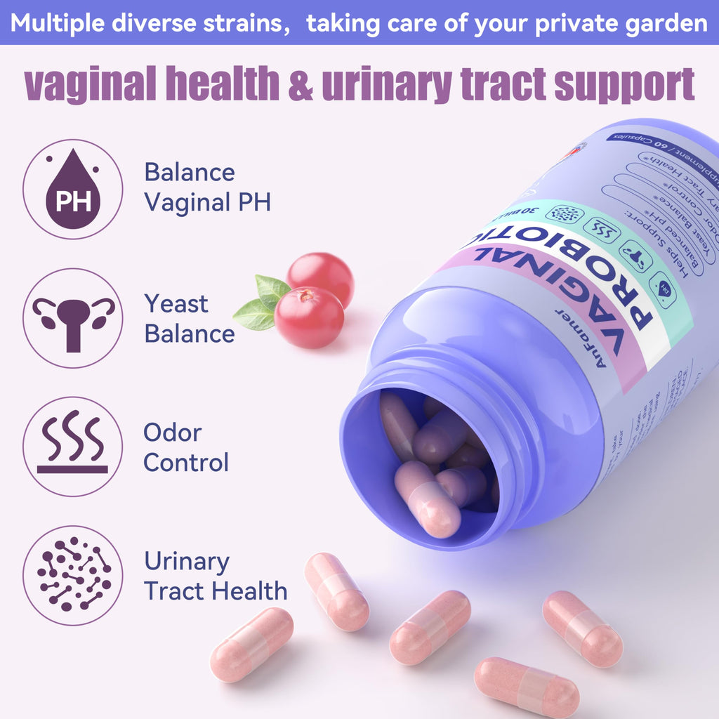 Probiotics for Women with Prebiotics & Lactobacillus Blend 30 Billion CFU, 60 Capsules D813805