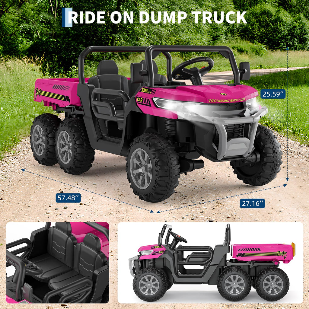 24V 2 Seater Ride On Dump Truck D116