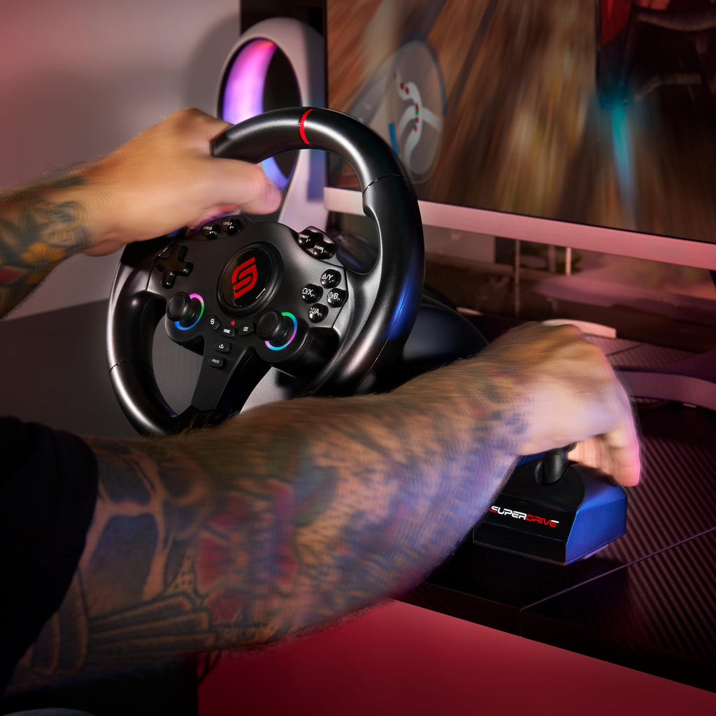 RGB Gaming Steering Wheel L34639