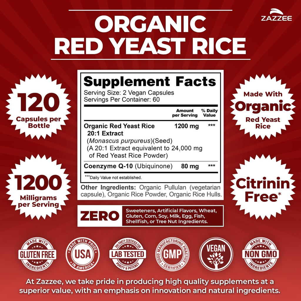 Organic Red Yeast Rice Extract with CoQ10 S29982