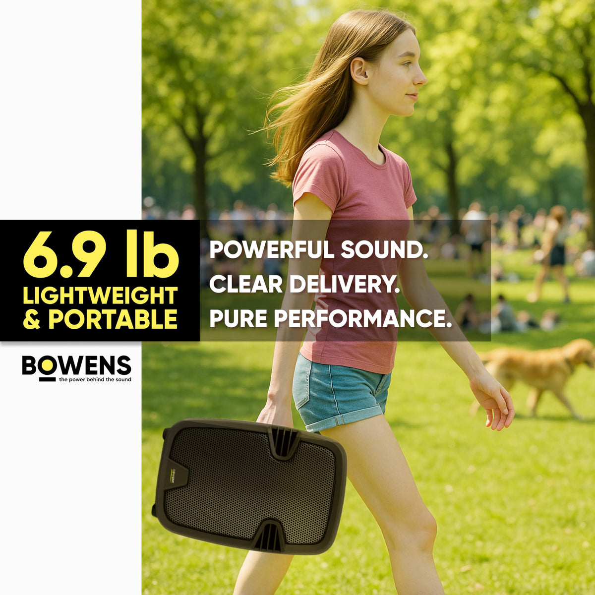 8-Inch Bluetooth PA Speaker Set with Stands and Cable Z3933