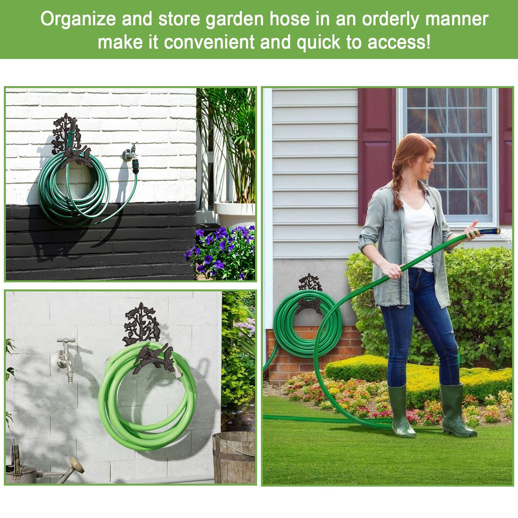 Cast Iron Wall Mount Garden Hose Holder I189