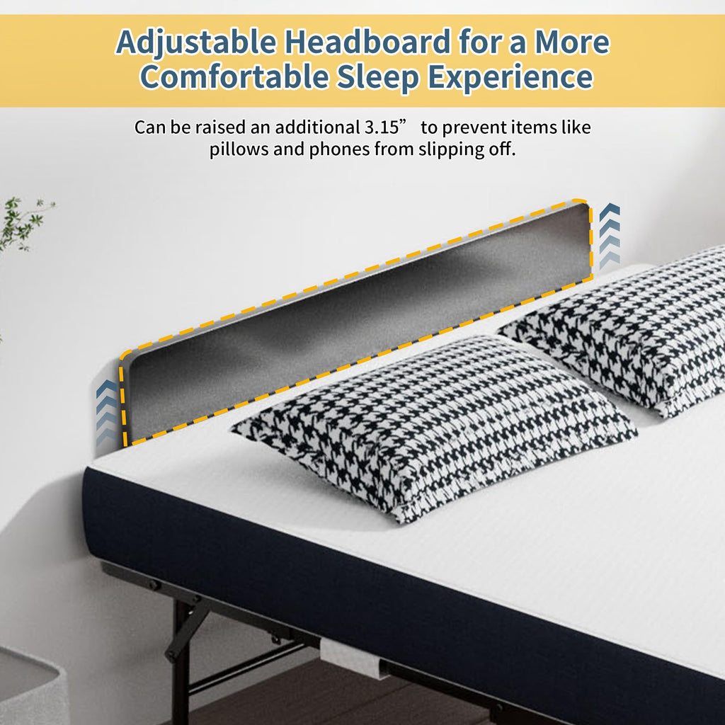 Folding Bed with Mattress, 75" x 38" Twin Size C705