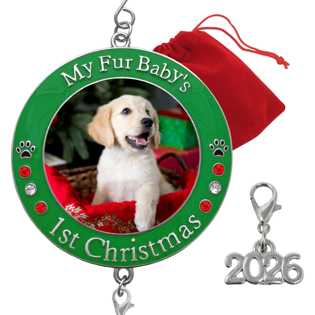 Dog Christmas Photo Ornament 3-Pack 3 Inch E30235