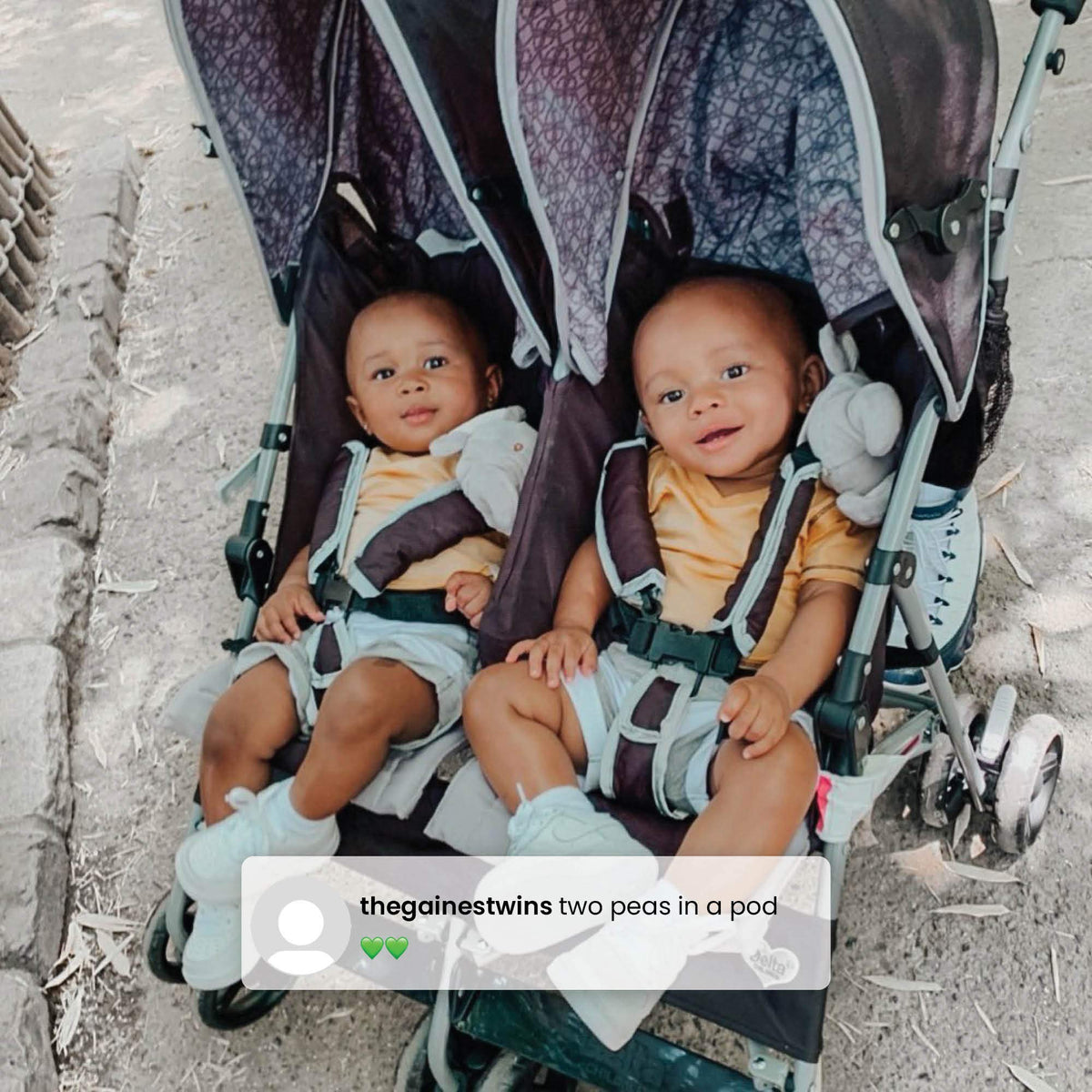 Side by Side Stroller with Recline, Storage & Compact Fold R93009