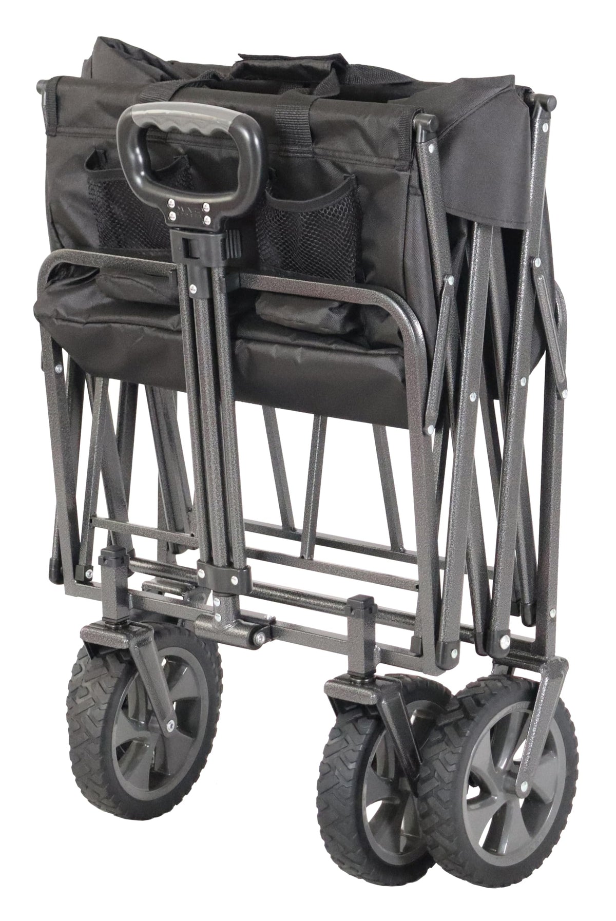 Collapsible Folding Outdoor Utility Wagon, Black Z423899