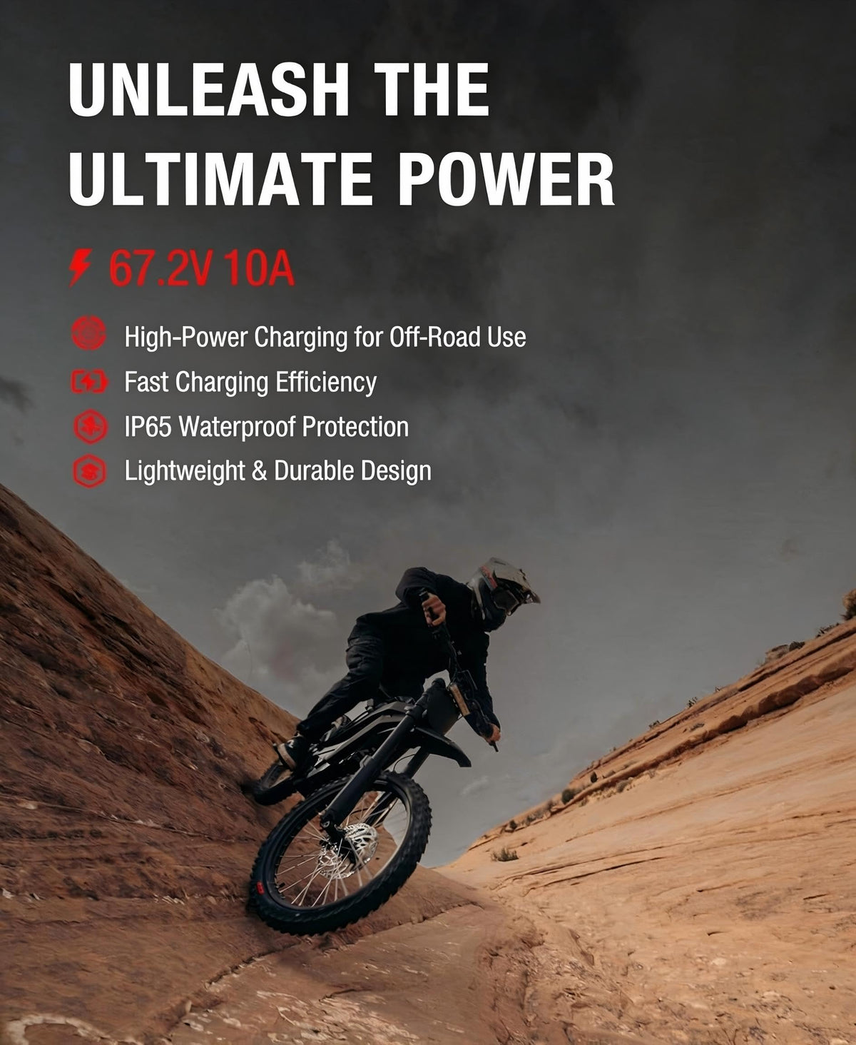 67.2V 10A Waterproof IP65 Lithium Battery Charger G878288