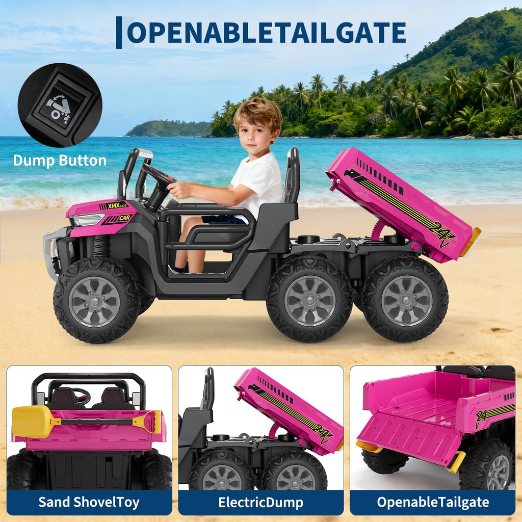 24V 2 Seater Ride On Dump Truck D116