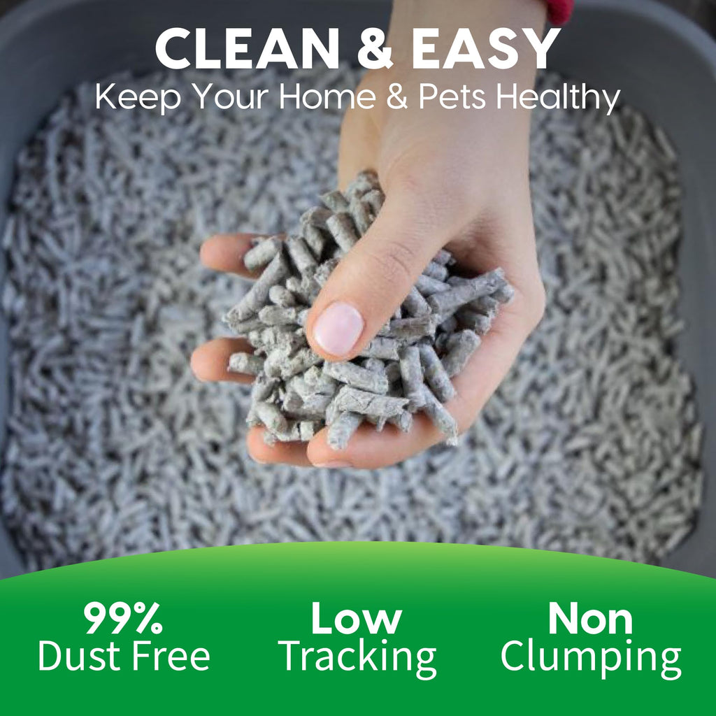Recycled Paper Cat Litter, 12 Pound, Non-Clumping, Unscented E905