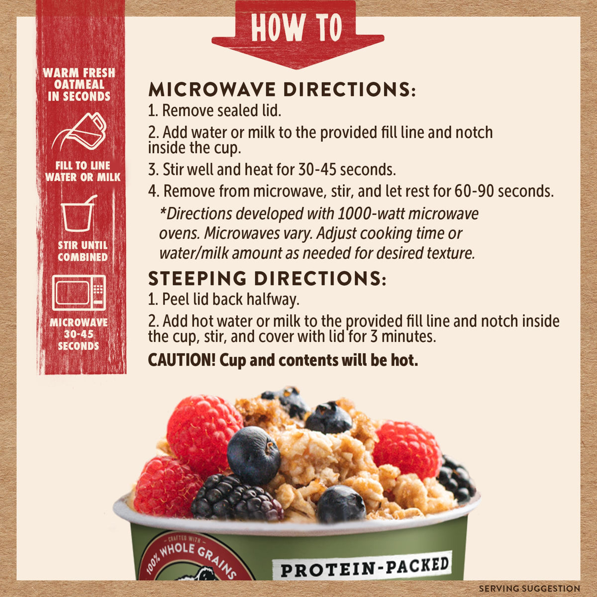 Instant Protein Maple & Brown Sugar Oatmeal, 2.12oz (Pack of 12) J7452