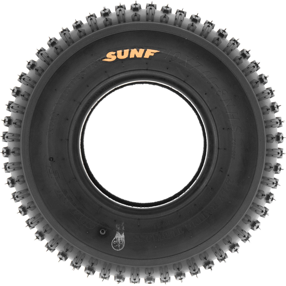 Set of 2 Off-Road Tires 19x7-8 6PR Knobby Tread N8401