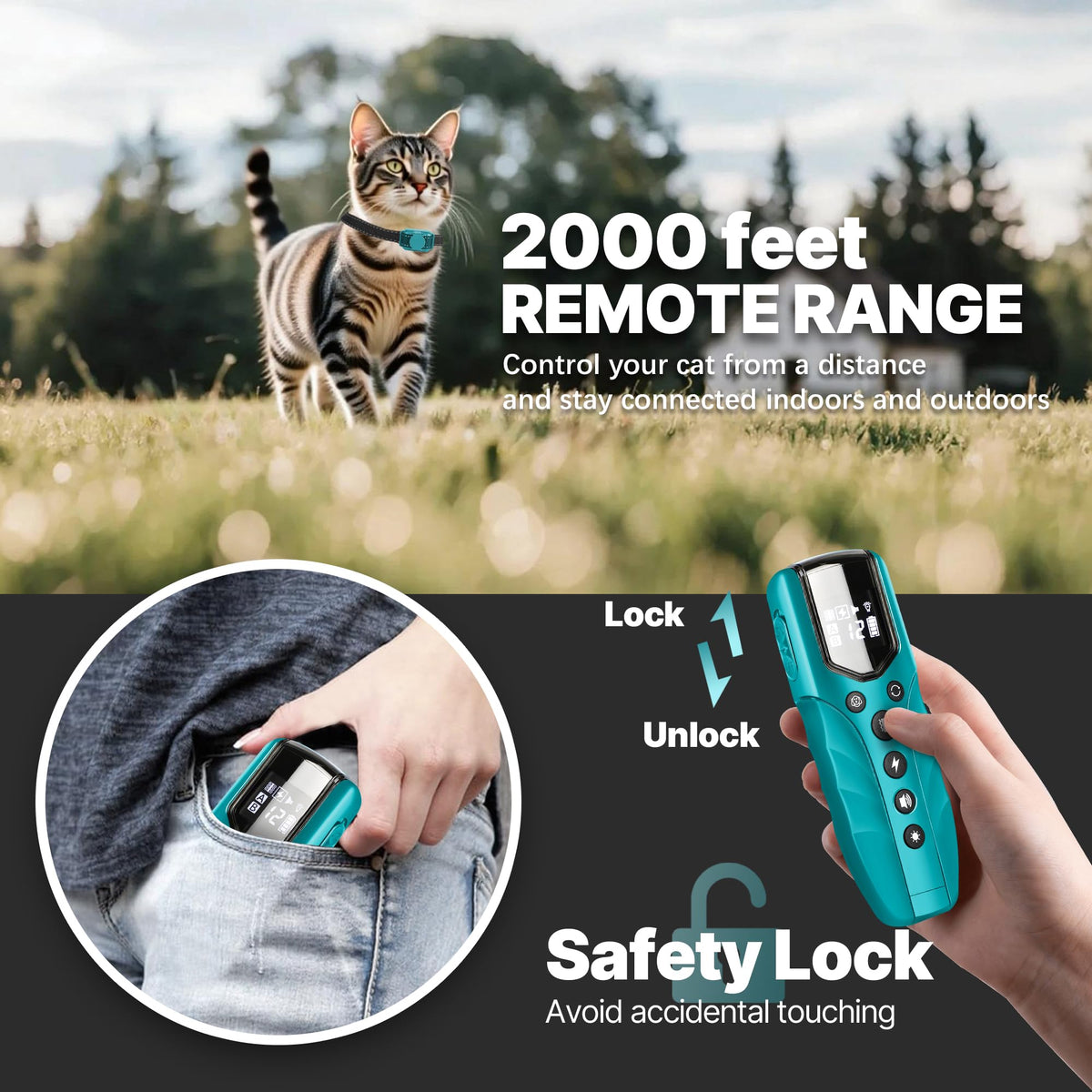Small Cat Training Collar with Remote P609821