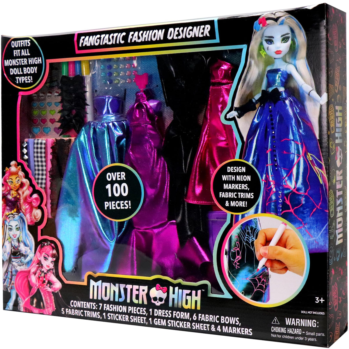 DIY Doll Clothing Craft Kit with Fabric & Sketchbook Z15229
