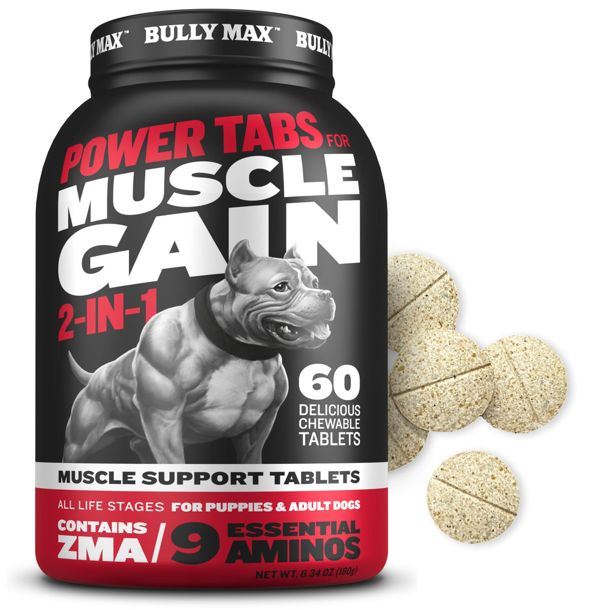 Liquid Dog Muscle Builder and Power Tabs Bundle T489071