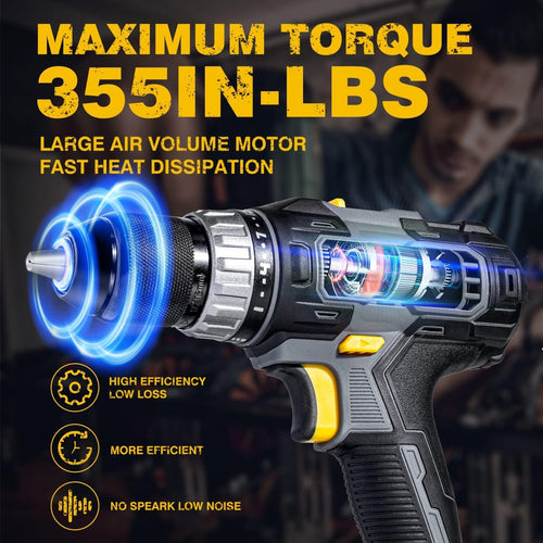20V Cordless Drill with 2.0AH Battery & Charger K973378
