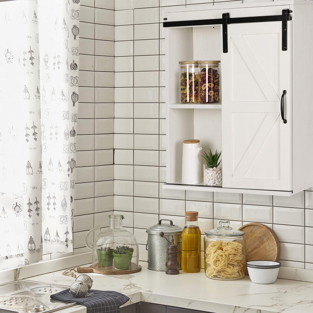 Wall Cabinet with Sliding Barn Door N232338