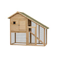 55" 2-Tier Wooden Rabbit Hutch with Ramp A795099