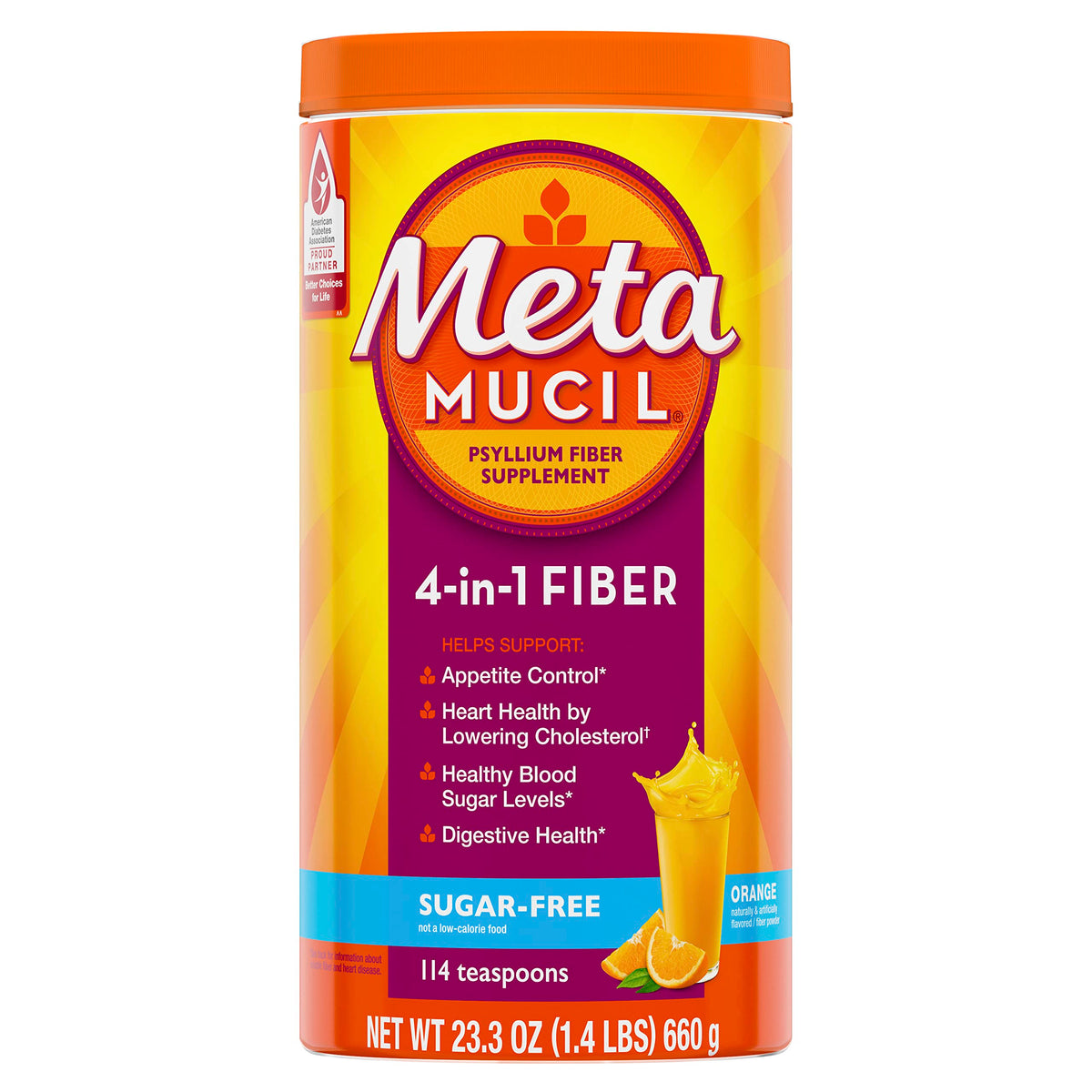 Sugar-Free Orange Flavored Psyllium Husk Fiber Powder R564