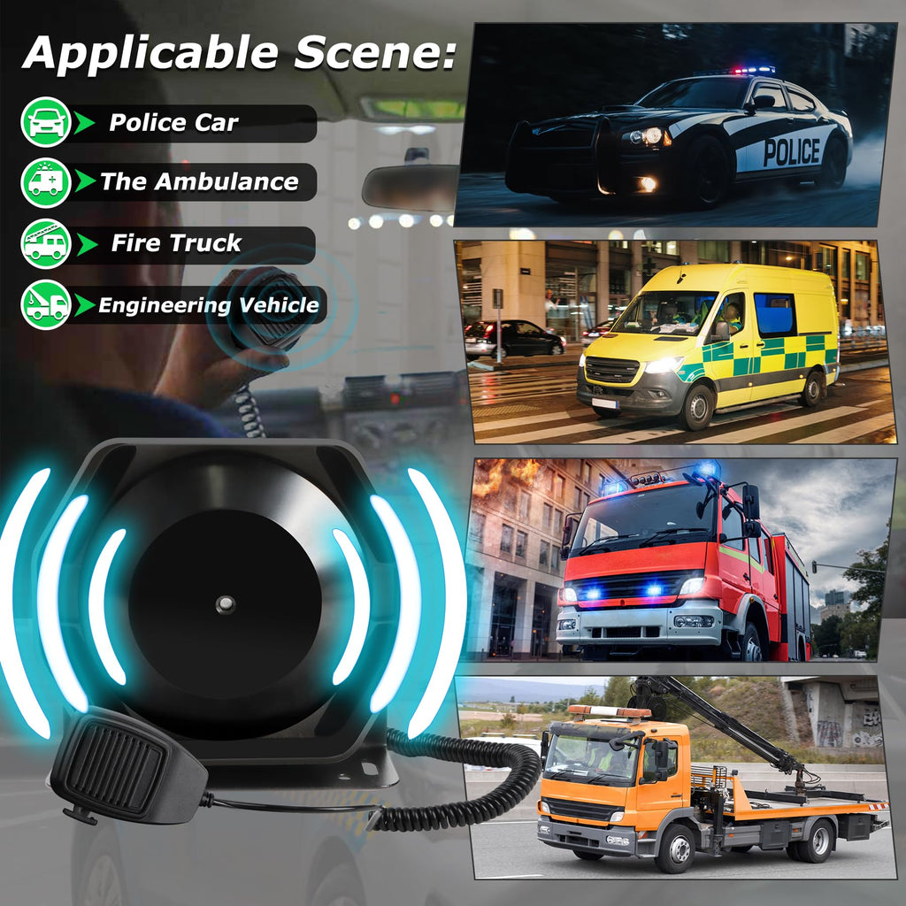 8 Tones Emergency Siren PA System Y815