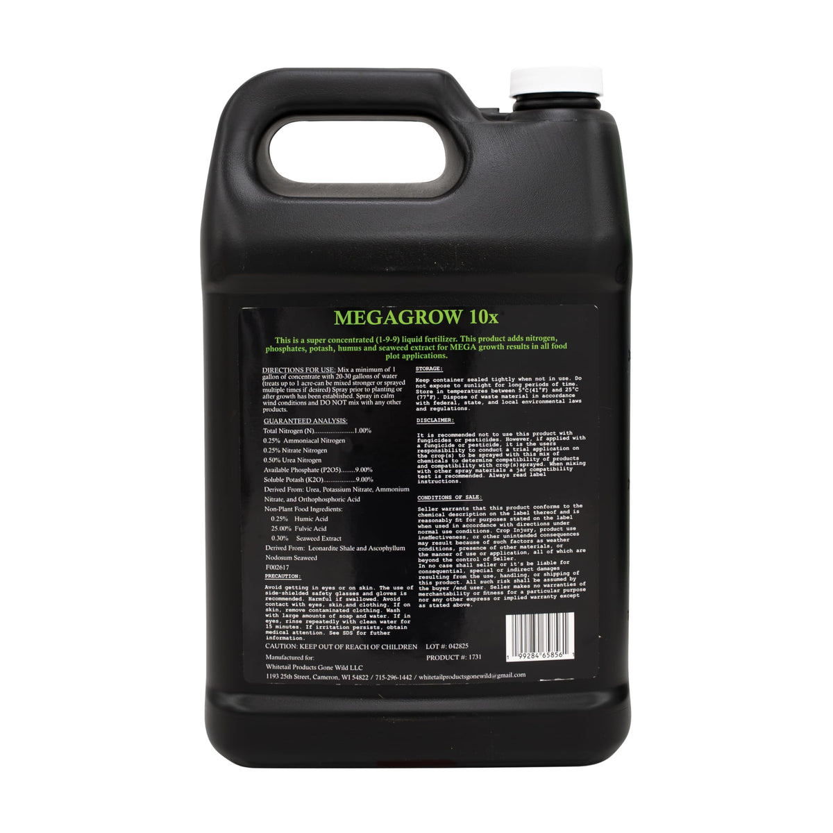 Liquid Soil Conditioner Fertilizer 1 Gallon Jug K6157