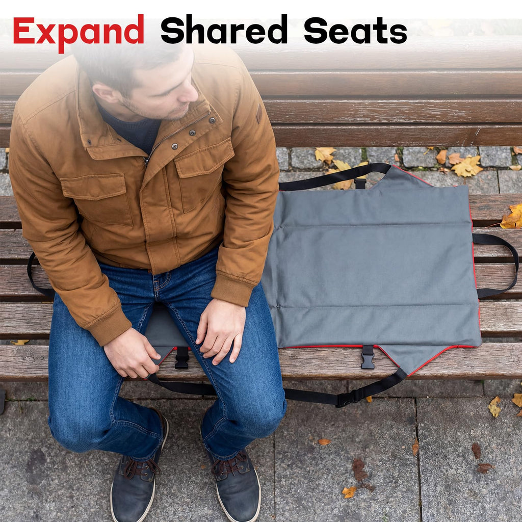 2 Pack Foldable Stadium Seats with Back Support B6856