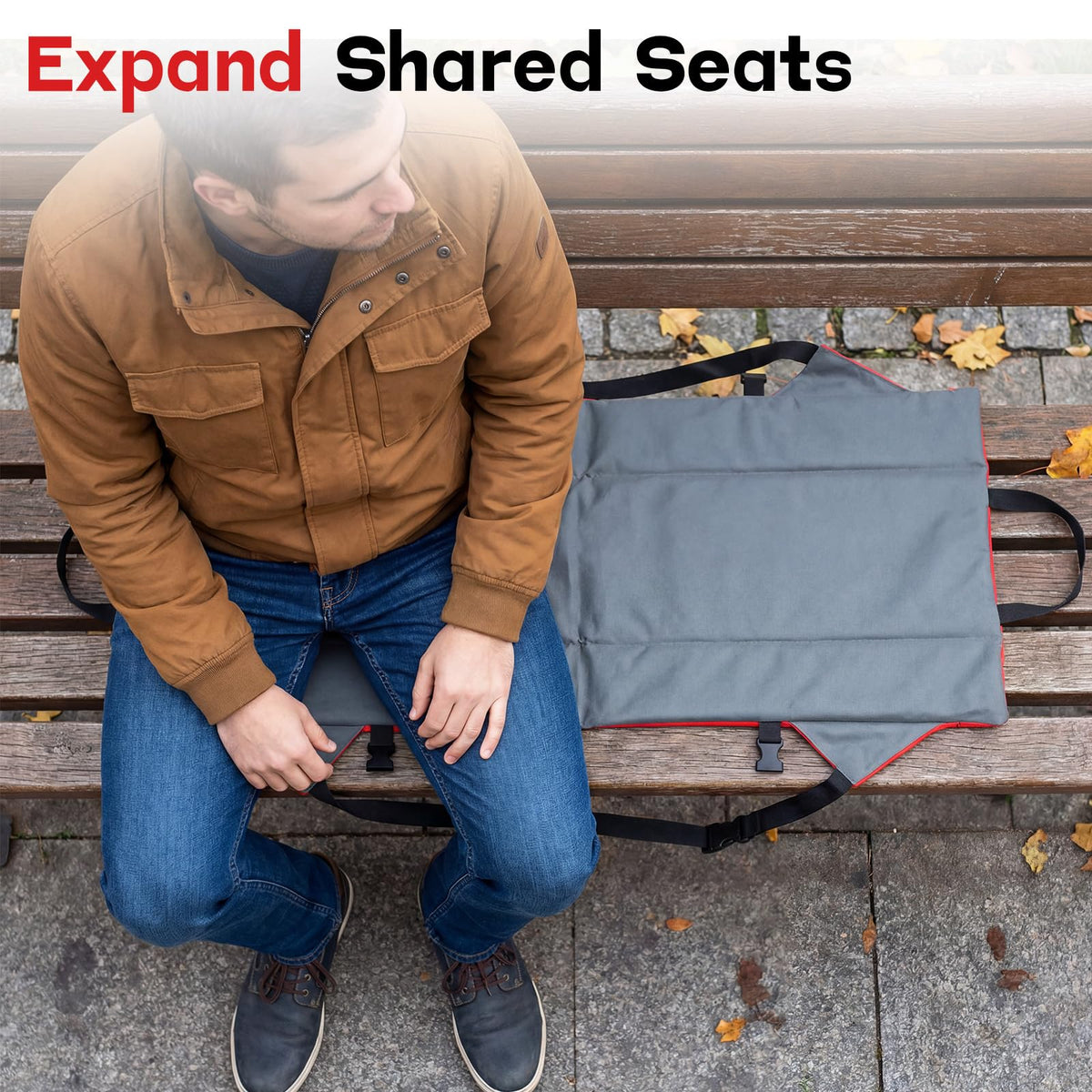 2 Pack Foldable Stadium Seats with Back Support B6856