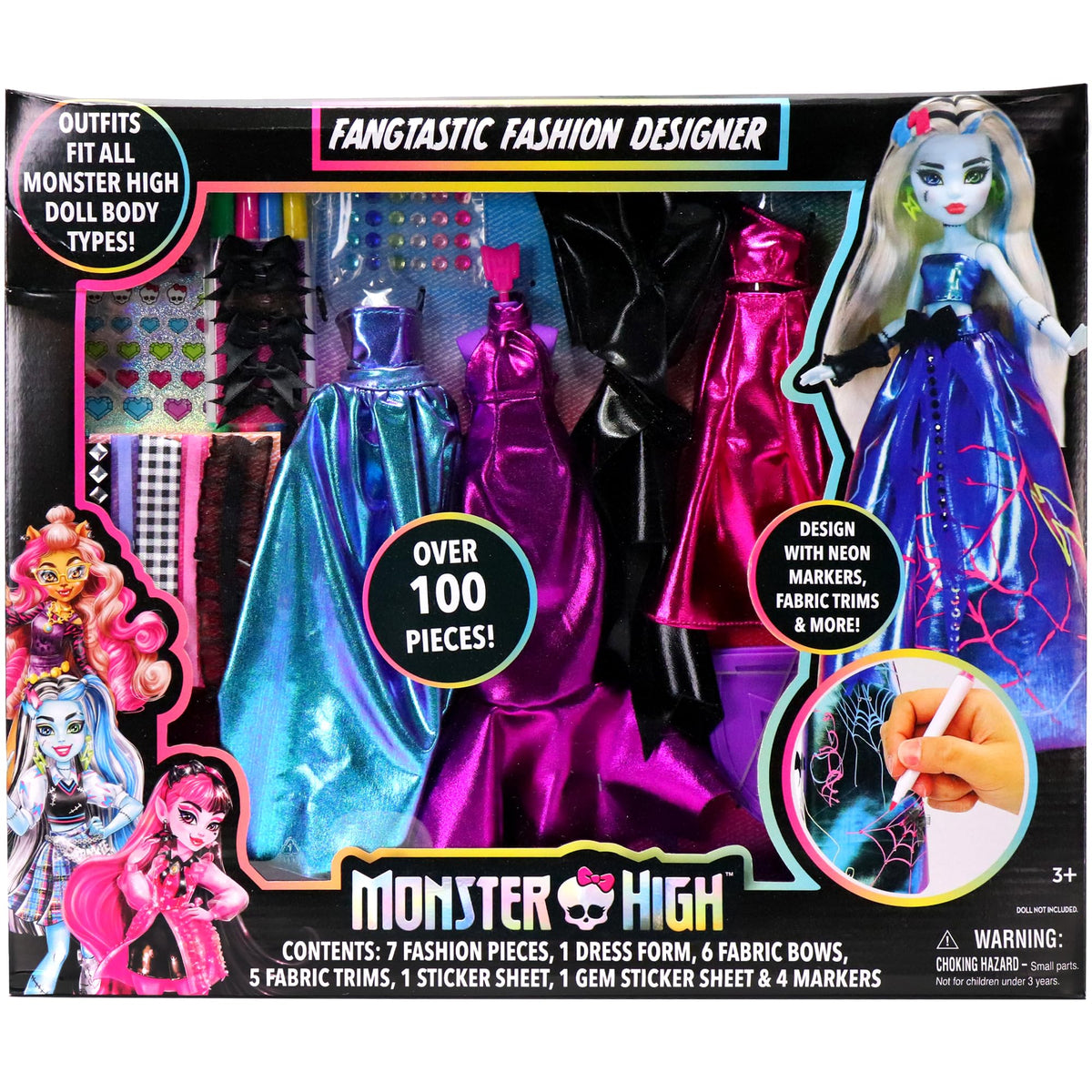 DIY Doll Clothing Craft Kit with Fabric & Sketchbook Z15229