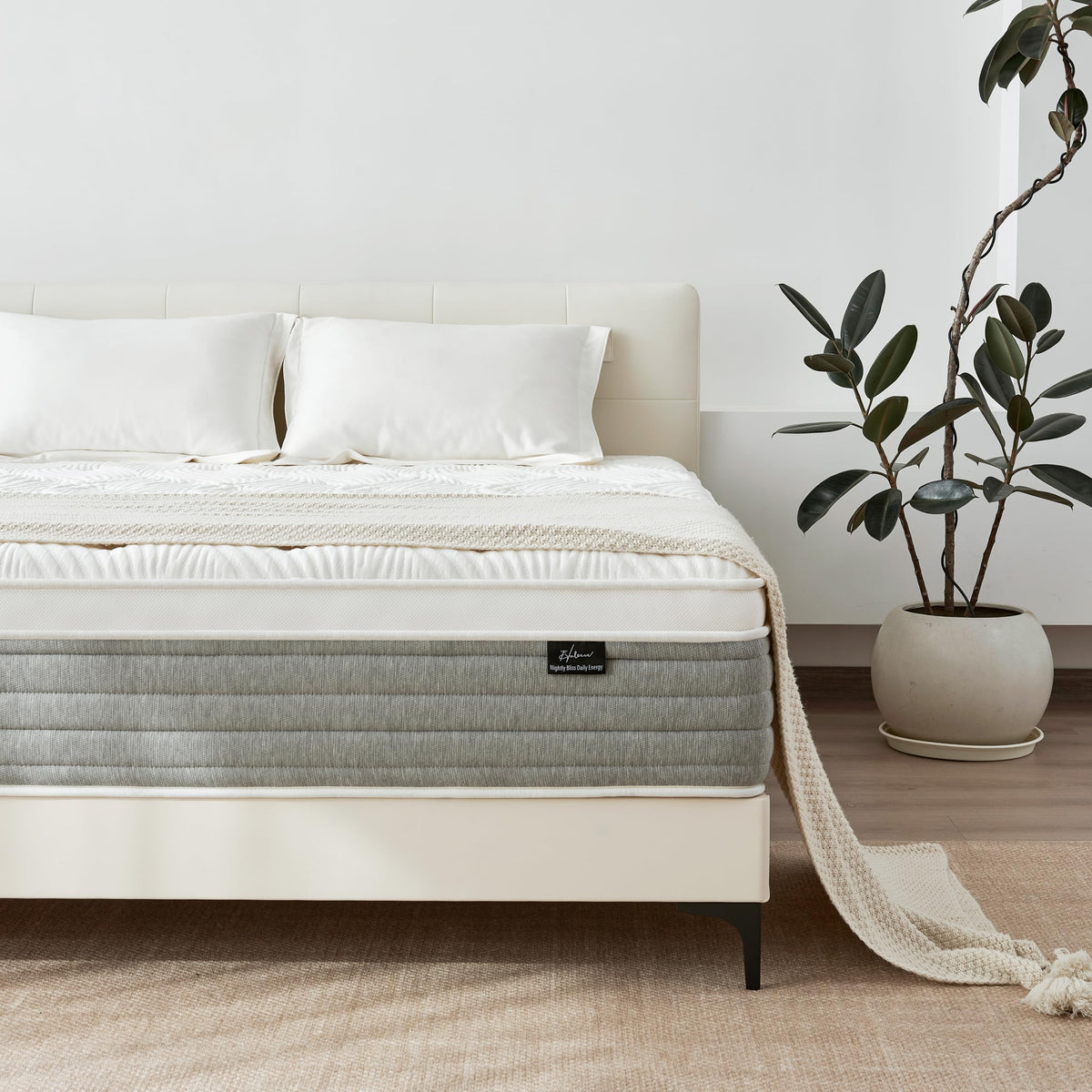 12 Inch Medium Firm Full Size Hybrid Mattress in a Box G8154