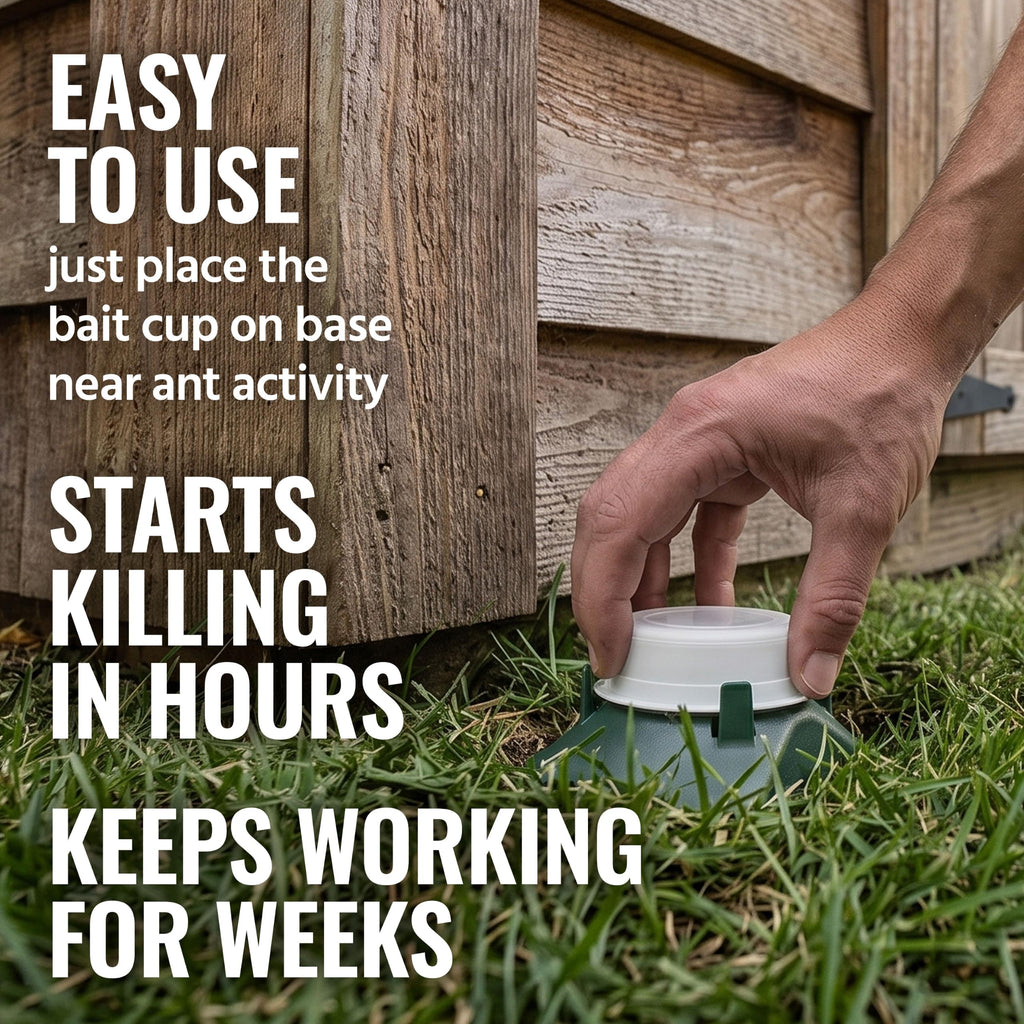 Outdoor Liquid Ant Bait Killer and Trap 8 Bait Stations M218416